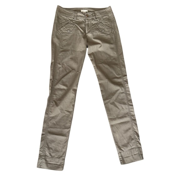 Diesel Women's Tan Utility Style Pants Size 28, Low Rise, Flap Pockets, Zipper. - Picture 2 of 8